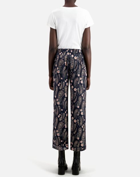 Pantalon imprimé noir