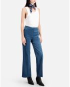 Pantalon en Velours côtelé bleu