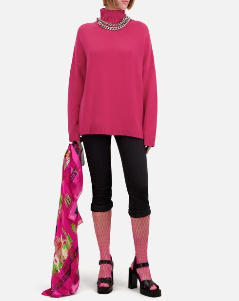 Pull en Cachemire mélangé rose