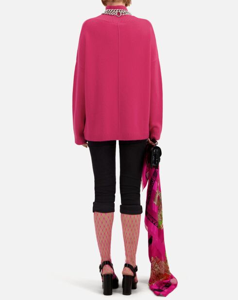 Pull en Cachemire mélangé rose