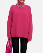 Pull en Cachemire mélangé rose