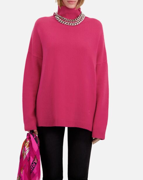 Pull en Cachemire mélangé rose