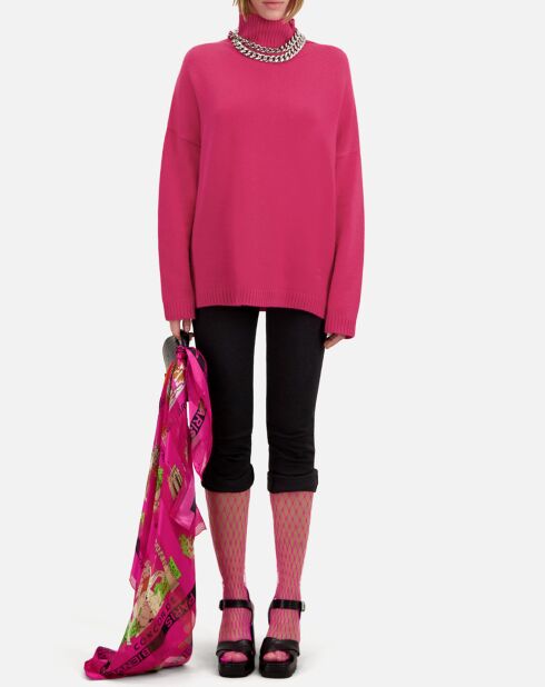 Pull en Cachemire mélangé rose