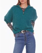 Pull en Laine mélangée bleu
