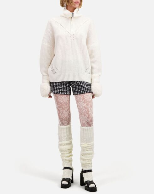 Pull en Laine mélangée écru