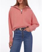 Pull en Laine mélangée rose
