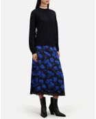 Pull avec dos en dentelle noir