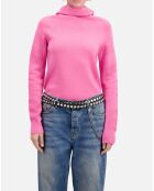 Pull cagoule rose