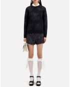 Pull en Laine mélangée avec motifs noir