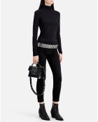 Pull effet pailleté noir