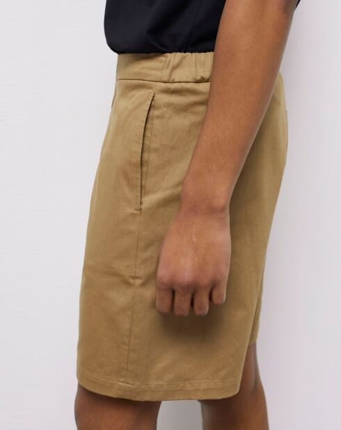 Pantalon Court beige