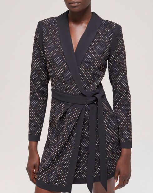 Robe courte portefeuille noire