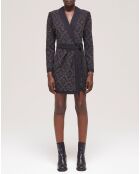 Robe courte portefeuille noire