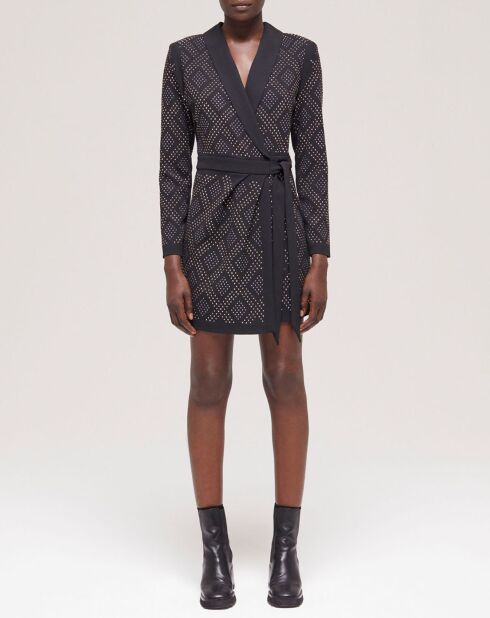 Robe courte portefeuille noire