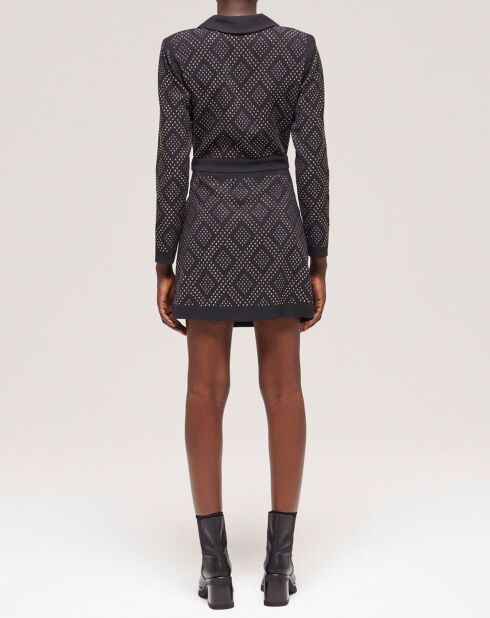 Robe courte portefeuille noire