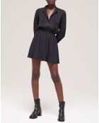 Robe courte décolletée noire