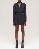 Robe courte décolletée noire