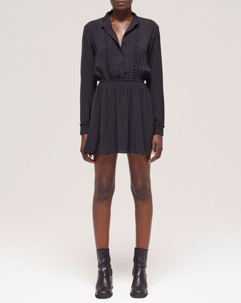 Robe courte décolletée noire