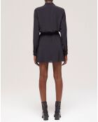 Robe courte décolletée noire