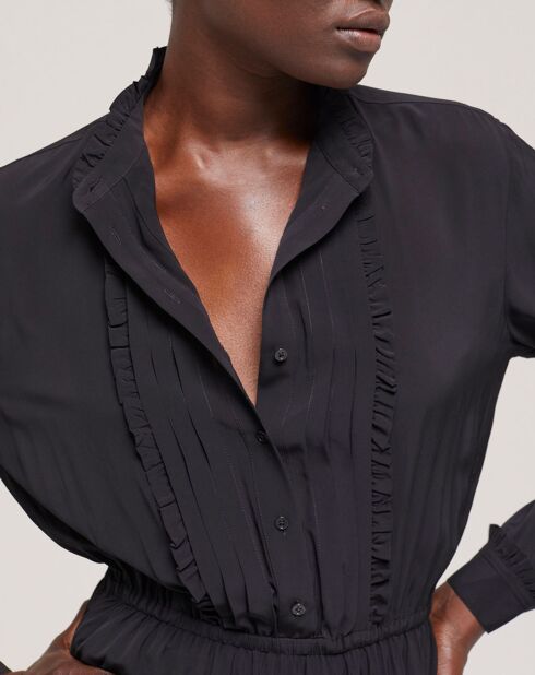 Robe courte décolletée noire