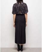 Robe longue à perles noire