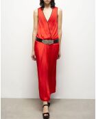 Robe longue rouge