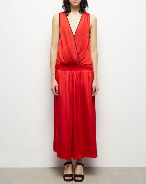 Robe longue rouge