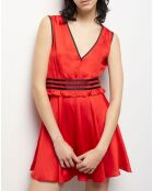 Robe courte rouge