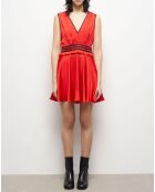 Robe courte rouge