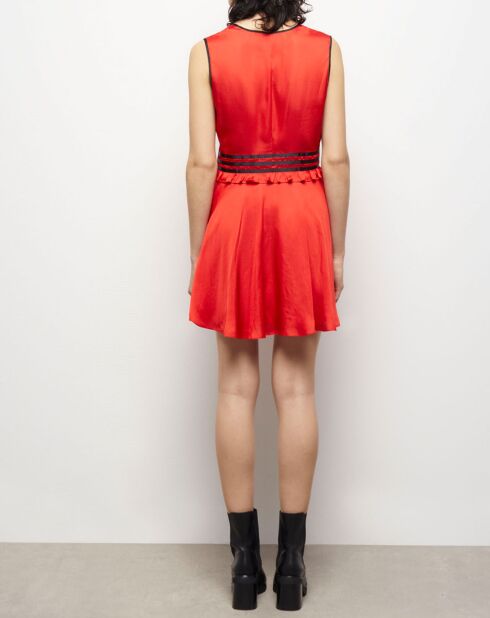 Robe courte rouge