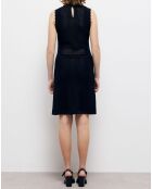 Robe courte en maille noire