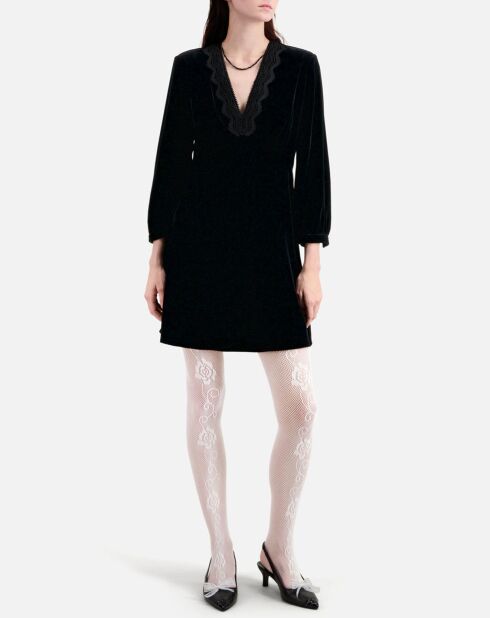 Robe courte en Velours noire