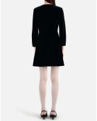 Robe courte en Velours noire