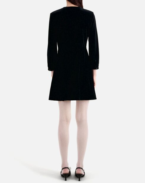 Robe courte en Velours noire
