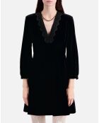 Robe courte en Velours noire