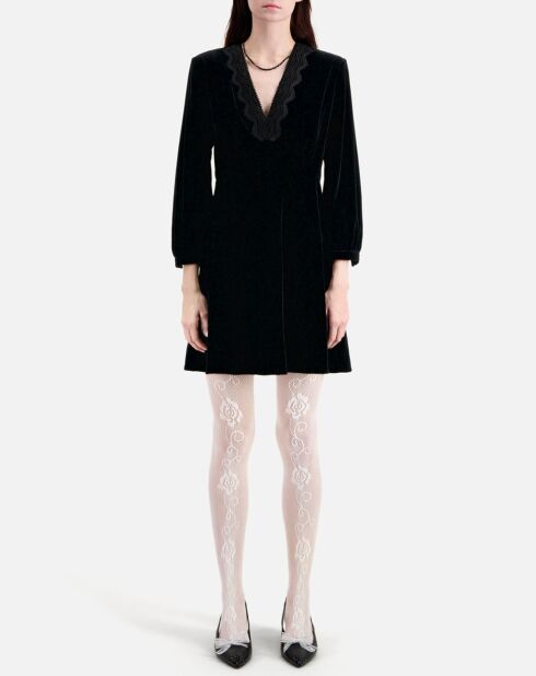 Robe courte en Velours noire