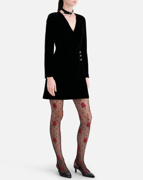 Robe courte en Velours noire