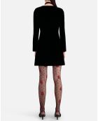 Robe courte en Velours noire