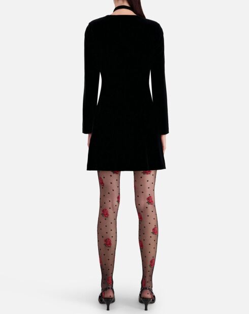 Robe courte en Velours noire