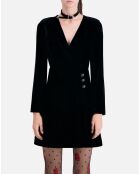 Robe courte en Velours noire