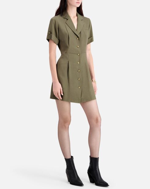 Robe courte kaki
