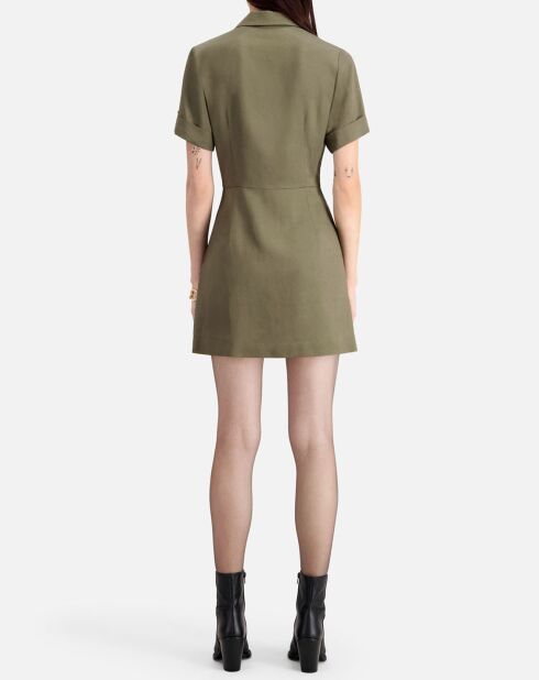Robe courte kaki