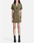 Robe courte kaki