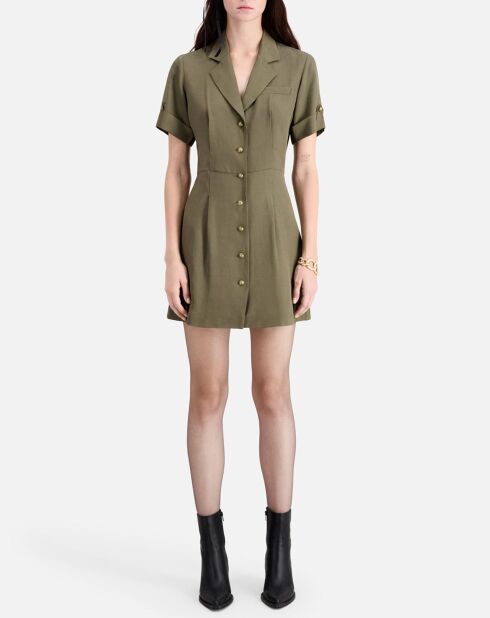 Robe courte kaki