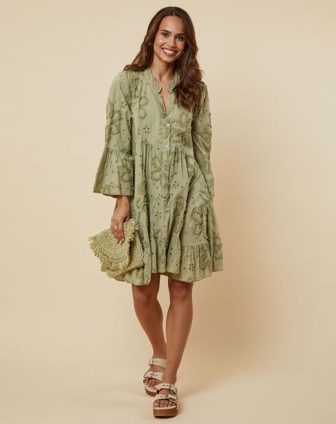 Robe Gwen vert kaki