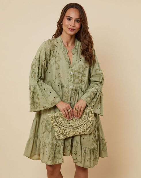 Robe Gwen vert kaki