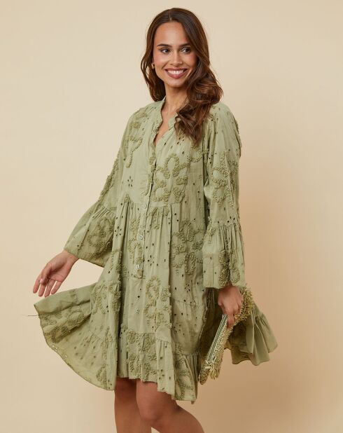 Robe Gwen vert kaki
