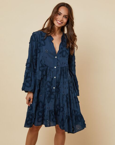 Robe Gwen bleu marine
