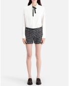 Short en Tweed noir