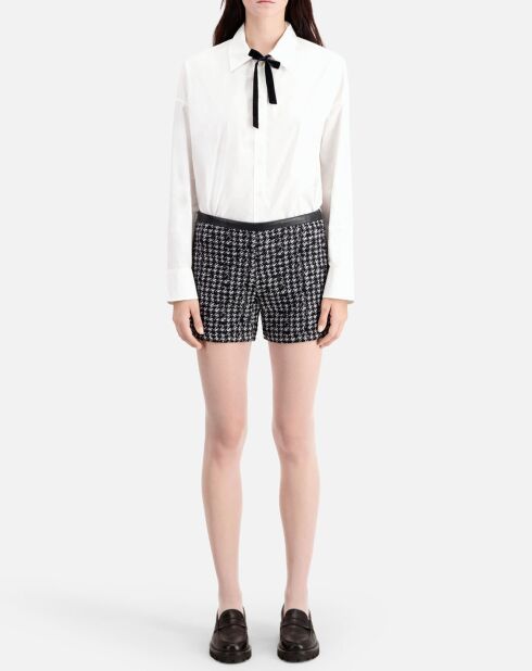 Short en Tweed noir